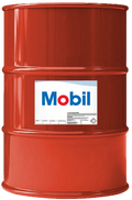 MOBILGEAR 600 XP 320 208L industrial gear oil drum designed for extreme pressure applications.