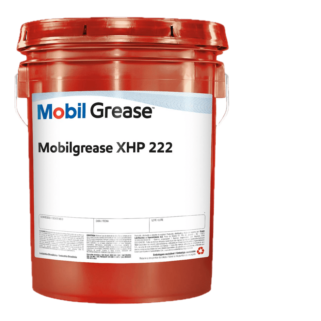 MOBILGREASE XHP 222 180 KG red drum for high-performance multipurpose grease in Luanda - Angola.