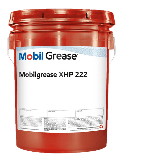 MOBILGREASE XHP 222 18 KG container, high-performance lithium complex grease for industrial and automotive use. Available in Luanda - Angola.