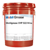 Mobilgrease XHP 322 Mine 18kg container, premium grease for mining and heavy equipment, available in Luanda - Angola.