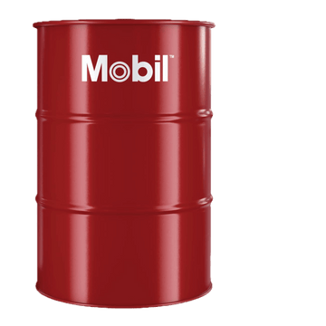 MOBILTHERM 605 208L heat transfer oil drum, designed for high-performance industrial heating systems. Available in Luanda - Angola.