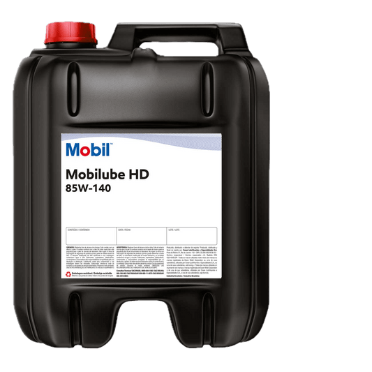 MOBILUBE HD 85W140 heavy-duty gear oil in a 20L container, ideal for extreme pressure applications in Angola and Portugal.
