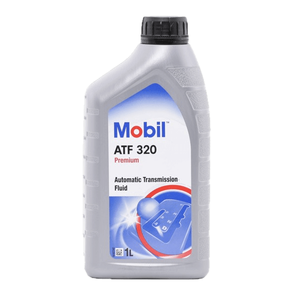 MOBIL ATF 320 20L container of premium automatic transmission fluid for smooth shifting and reliable performance.