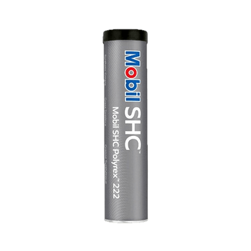 Mobil SHC Polyrex 222 grease tube, premium synthetic grease for high-temperature and water-resistant applications. Available in Luanda - Angola.