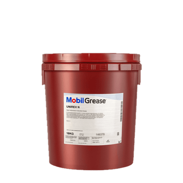 Mobil Unirex N3 18kg premium lithium-complex grease for high-performance industrial applications. Available in Luanda - Angola.