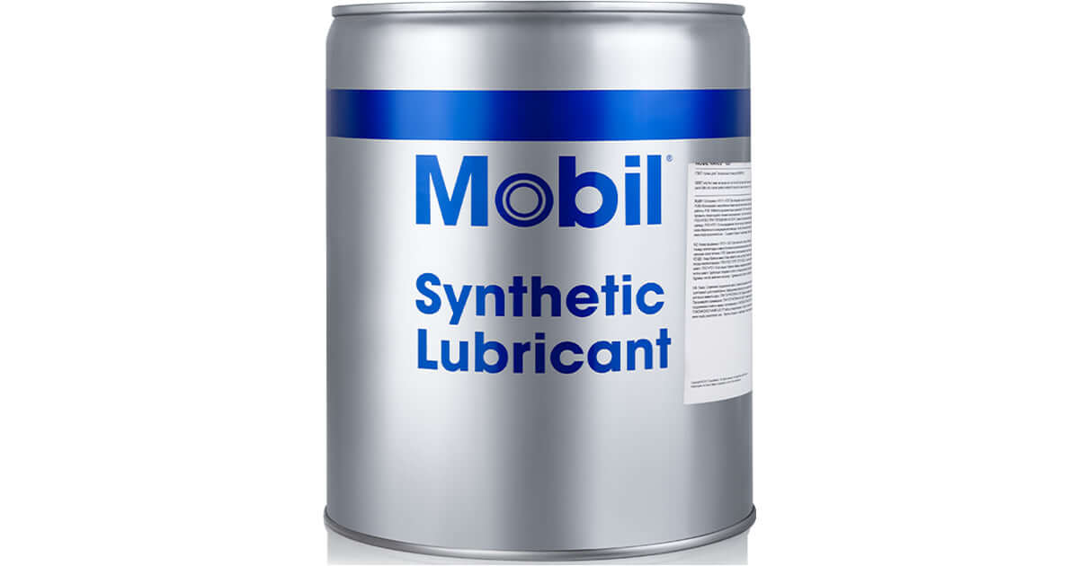 MOBIL RARUS 827 20L canister, high-performance synthetic lubricant for air compressors. Available in Luanda - Angola.