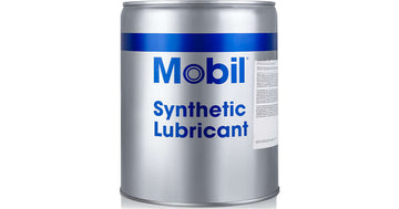 MOBIL RARUS 827 20L canister, high-performance synthetic lubricant for air compressors. Available in Luanda - Angola.